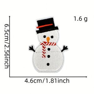 Patch brodé thermocollant en PVC pour vêtements d'enfants, motif renne et flocon de neige classique de Noël, fait main, cadeau DIY - Product Image 3