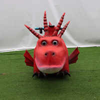 Trottinette électrique dinosaure personnalisée pour enfants, modèle avec siège sécurisé, idéale pour la location en aire de jeux intérieure/extérieure