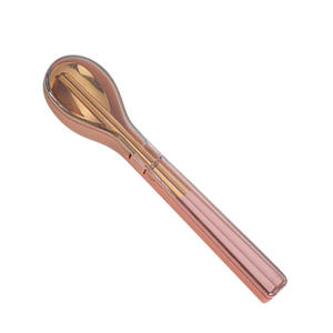 Juego de Cubiertos de Acero Inoxidable Azul LT154, Portátil, con Palillos y Cuchara, para Niños - Product Image 6