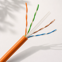 Harga Pabrik 305m 1000ft Kabel LAN FTP Cat6 Berpelindung Tembaga Murni 4 Pasang 23AWG Gulungan Kabel Ethernet Tembaga Murni