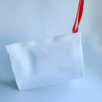Pochette à fermeture éclair givrée transparente personnalisable grand étui de maquillage de voyage pliable portable résistant à l'eau