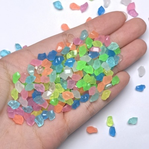 Notte bagliore pietre acriliche-commercio all'ingrosso 6*8MM di plastica acrilica di cristallo luminoso per la fata giardino Stress palla da te otturazioni - Product Image 2
