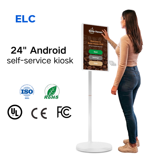 24 Inch Retail Store Display Self-service Kiosk Android Advertising Display Lcd Touch Screen Kiosk