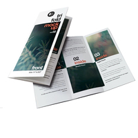 Vente en gros de brochures pliées en couleur personnalisées, impression de brochures tailles A3 A4 A5, publicité promotionnelle, papier d'usine