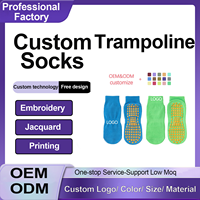 Chaussettes antidérapantes personnalisables pour enfants, chaussettes de trampoline, chaussettes antidérapantes pour tout-petits, chaussettes de sol, chaussettes pantoufles, chaussettes à maintien de la cheville