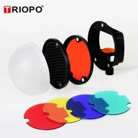 TRIOPO TR-07 MagDome Couleur Filtre Réflecteur Diffuseur de Nid D'abeilles Boule Photo Ensembles D'accessoires Pour GODOX YONGNUO Flash Remplacer