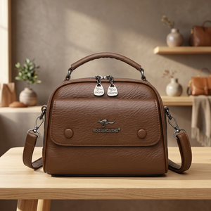 New Arrival Fashion Soft Leather <b>Ladies</b> Shoulder Bag Multi-Compartment Crossbody Purse and Handbags - Product Image 1