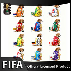 Pakaian Anjing Resmi FIFA World Cup, Pakaian Hewan Peliharaan Mewah Berlisensi, Kaos Tim Berbagai Negara, Pakaian Anjing Nyaman - Product Image 6