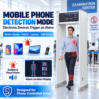 Détecteur de métaux à portée étendue en promotion, affichages doubles multimodes, scanner multi-zones, 29 pouces, étanche pour extérieur, sécurité aéroportuaire et scolaire