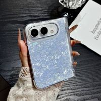 Coque de protection pliable pour iPhone DUO, texture brillante effet gel, charnière à ressort, pour Apple 18 Fold