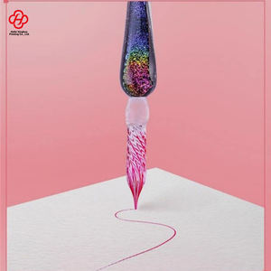 <span class=keywords><strong>ปากกา</strong></span>จุ่มหมึกแก้ววินเทจ Xinghua หมึกกลิตเตอร์เรือง<span class=keywords><strong>แสง</strong></span>สีรุ้ง รุ่น 18 มม. สำหรับการเขียนพู่กันจีน ชุดของขวัญต้อนรับเทศกาลวันหยุด - Product Image 5