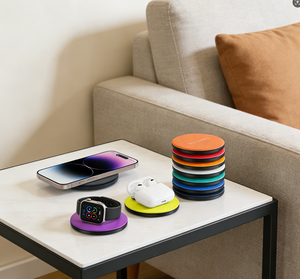 <span class=keywords><strong>Chargeur</strong></span> sans fil 15W Adaptateur de charge rapide <span class=keywords><strong>Chargeur</strong></span> sans fil à deux bobines pour smartphones - Product Image 3