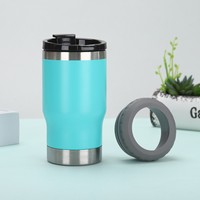 2026 Emerit En gros Personnalisé 14oz 4-en-1 Porte-canette isotherme sous vide en acier inoxydable 304 à double paroi avec décapsuleur