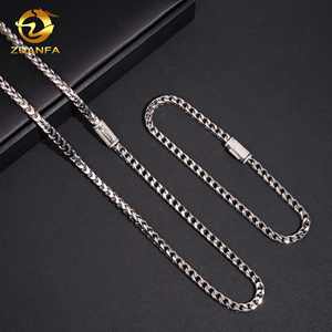 สร้อยคอแฟรนโก้ขนาด4มม. เครื่องประดับฮิปฮอปทำจากเพชรมออิสซาไนท์เย็นล็อค925เงินคิวบาเชื่อมโยงห่วงโซ่ผ่านเครื่องทดสอบเพชร - Product Image 3