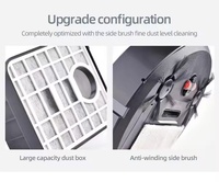 Robot aspirateur électrique USB domestique, nettoyeur de poussière automatique, balayeur, avec filtre à eau, mini, pour bureau et usine
