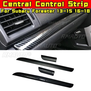 คาร์บอนไฟเบอร์แผงหน้าปัดคอนโซลกลางแถบความสว่างตกแต่งภายในสำหรับซูบารุ ฟอเรสเตอร์ 2013-2015 2016-2018 - Product Image 1