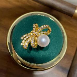 10704 DIY Silver Jewelry Stand with S925 Silver Ring 4-6mm Round Beads & Double <b>Pearls</b> Accessory Stand with <b>Loose</b> <b>Pearls</b> - Product Image 2