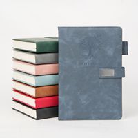 Carnet de notes A5 en cuir PU avec fermeture magnétique, journal/agenda personnalisé avec logo PQ, motif Arbre de Vie