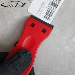 El raspador de cuchillas de afeitar de plástico incluye 2 uds., herramienta raspadora, 100 Uds., cuchillas para removedor de juntas, etiquetas, calcomanías y removedor de adhesivos E17 - Product Image 5