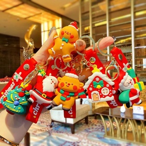 <strong>Wholesale</strong> <strong>Christmas</strong> Keychain Exquisite Plastic <strong>Christmas</strong> Tree Figurine Doll Bag Charm Cartoon Carabiner Keychain Small <strong>Gift</strong> - Product Image 2