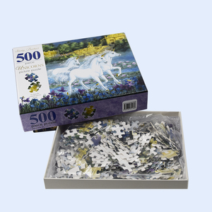 Expédition directe, puzzle de 1000 pièces, boîte personnalisée, ensemble de boîtes personnalisées, conception personnalisée, puzzle de 500 pièces, laminage brillant mat - Product Image 1