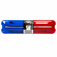 Barre lumineuse LED rouge et bleue rotative 12V 24V pour ambulance, feux de détresse clignotants avec sirène d'alarme pour voitures, véhicules de secours incendie