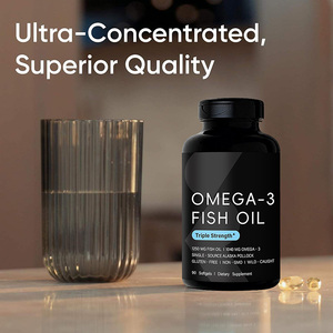 น้ำมันปลาโอเมก้า 3 แบบซอฟเจล 3 เท่าความเข้มข้น 2000 มก. น้ำมันปลาโอเมก้า 3 บริสุทธิ์ 1000 มก. ดีเอชเอ อีพีเอ น้ำมันปลาโอเมก้า 3 แบบซอฟเจลแคปซูล - Product Image 2