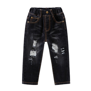 2021 primavera e di autunno dei nuovi bambini dei <span class=keywords><strong>jeans</strong></span> del ragazzo del bambino strappato pantaloni in denim dei <span class=keywords><strong>jeans</strong></span> del ragazzo - Product Image 2
