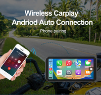Navigateur GPS étanche IPX7 pour moto sans fil Carplay 6,25 pouces Karadar F83A+ avec Bluetooth 5.0 et stockage 256 Go