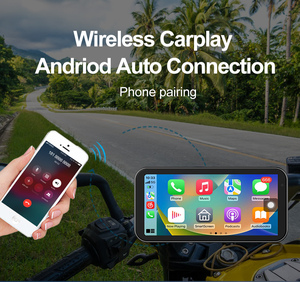 Carplay sans fil pour moto 6.25 pouces IPX7 Navigateur GPS étanche Karadar F83A + pour Bluetooth 5.0 256GB Stockage - Product Image 4
