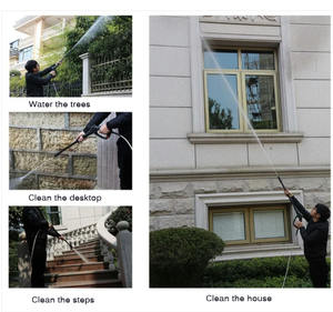 Hidrolavadora a Gasolina de 200 Bares con Dos Ruedas Máquina de Lavado de Autos <span class=keywords><strong>para</strong></span> Limpieza y Desatasco de Tuberías - Product Image 6