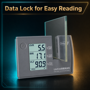 เครื่องทดสอบฟิล์มแสงอาทิตย์ LS101 พร้อมช่องขนาด 20 มม. สำหรับการทดสอบแสงที่มองเห็นได้ 380-760 นาโนเมตร แสงยูวี 365 นาโนเมตร และแสงอินฟราเรด 940 นาโนเมตร - Product Image 6