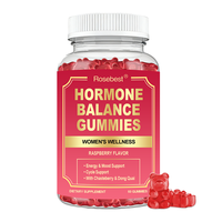 OEM Private Label Vegan 6-in-1 Kastanjeboom Dong Quai Ginseng Mariadistel Kruidenextract Vrouwen Hormoonbalans Gummy Supplement