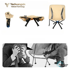 Chaise de camping pliable d'extérieur en alliage d'aluminium, légère, portable, en tissu Oxford rectangulaire, design minimaliste, style décontracté - Product Image 2