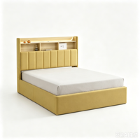 Ensemble de meubles de chambre à coucher de style européen 2026 : Lit king-size de luxe, lit king-size moderne avec tête de lit capitonnée