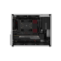 Boîtier Mini-ITX vertical en aluminium avec fenêtre latérale pour PC de jeu de bureau, installation DIY, utilisation à domicile ou au bureau