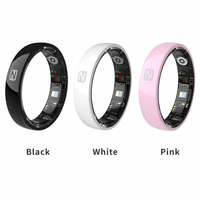 Anneau intelligent avec suivi du rythme cardiaque, de l'oxygène sanguin et du sommeil, contrôle d'accès NFC, BT 5.0, étanche 5ATM IP68, charge magnétique