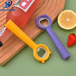 Tùy chỉnh màu sắc của nhãn hiệu xách tay gấu Thiết kế kim loại bia chai Opener với nonslip nhựa xử lý cho dễ dàng mở - Product Image 2