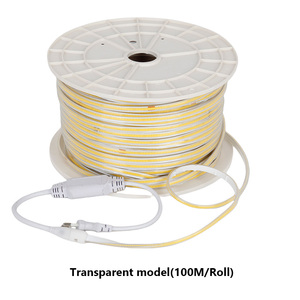 Trong suốt siêu sáng ngoài trời trong nhà ra70 100 m/cuộn 220V LED COB 288led/M Silicone COB LED dải ánh sáng với keo PVC - Product Image 4