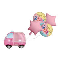 Nouvel ensemble de ballons en aluminium à thème de course automobile de dessin animé, décoration de fête d'anniversaire, roue, moto, thème de course automobile, jouets imprimés unisexes pour enfants