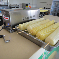 Machine à découper les pommes de terre en spirale électrique, machine à tornade pour des frites en spirale parfaites en quelques secondes/machine à découper les pommes de terre en spirale pour hot-dogs