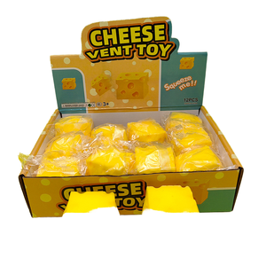 CS Big Cheese Cubo de Queso Blandito, Juguete Sensorial de Queso de Levantamiento Lento para Aliviar la Ansiedad - Product Image 2