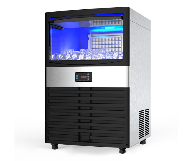 High Quality for Commercial 220V/50Hz Ice Maker CE Certified Easy Operate 30kg/24h Ice Cube 100kg Storage Capacity Model
