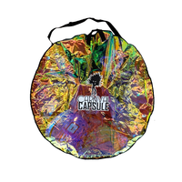 Sacs holographiques extra grands en PVC coloré, ronds, anti-poussière, pratiques, pour le rangement et l'emballage