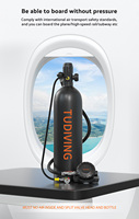 TUDIVING ODM 2L sécurité sous-marine souffle bouteille de gaz en aluminium respiration natation 25-35Min réservoir d'air ensemble d'équipement de plongée sous-marine