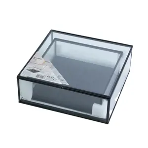 Wholesale foryoudecor small display case jewelry box with glass panels