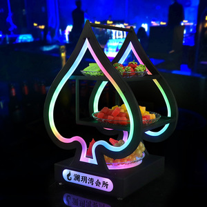 Bandeja de frutas iluminada con LED, soporte para aperitivos para fiestas, funciona con pilas, para bares, decoración de fiestas KTV - Product Image 2