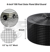 UV-beständiges Solarpanel-Vogelschutzgitter PVC-beschichtet/Edelstahl Taubenschutzbarriere 1/2 Zoll Masche für Saubere Solarpanels