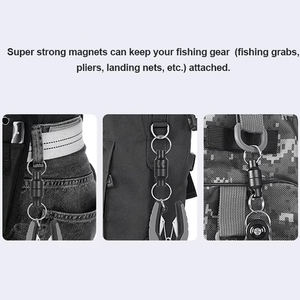 Filet <span class=keywords><strong>de</strong></span> pêche magnétique en aluminium Porte-clés Aimant magnétique d'escalade Connecteur à dégagement rapide Connecteur magnétique - Product Image 5