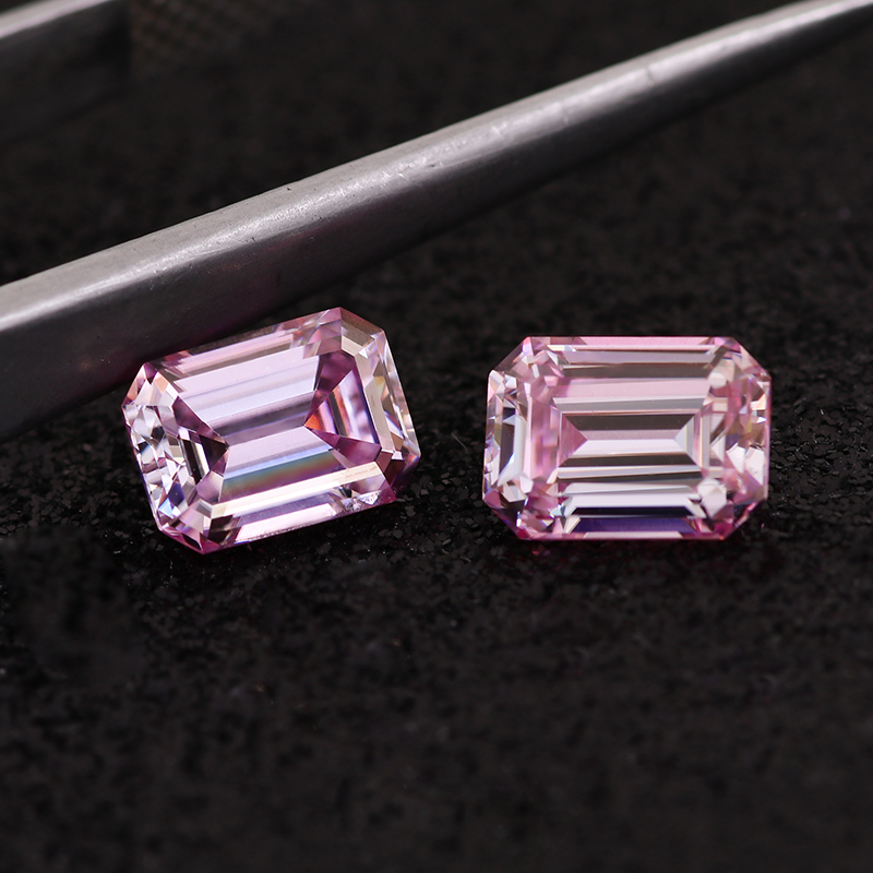 Redoors выращенные лабораторно алмазы розовый ВВС ясности нарядное 5*7 мм изумрудная огранка рыхлый синтетический IGI синтетический драгоценный камень для изготовления ювелирных изделий